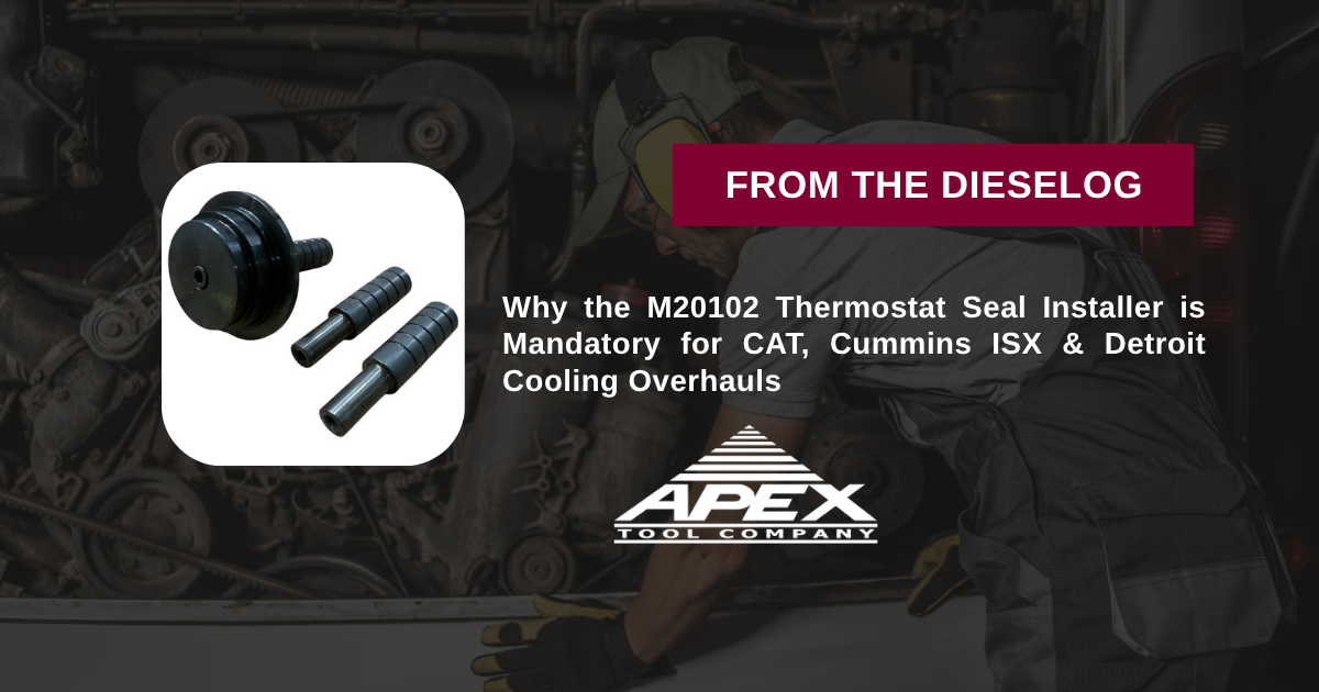 M20102 Heavy Duty Diesel Thermostat Seal Installer Tool for CAT, Cummins, and Detroit Engines